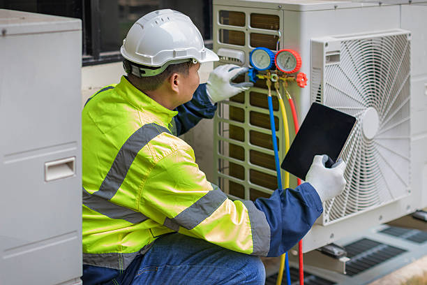 Professional Furnace Repair technician working in Angelus Oaks, CA